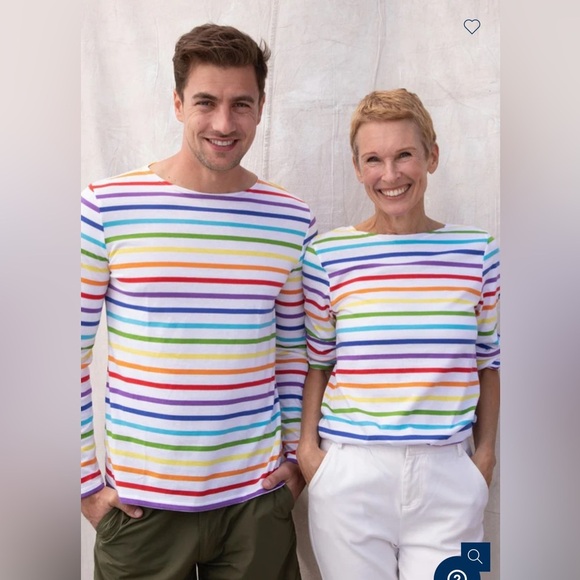MINQUIERS PRIDE
Rainbow Striped Shirt | Soft Cotton, Small, NWT - Picture 1 of 11